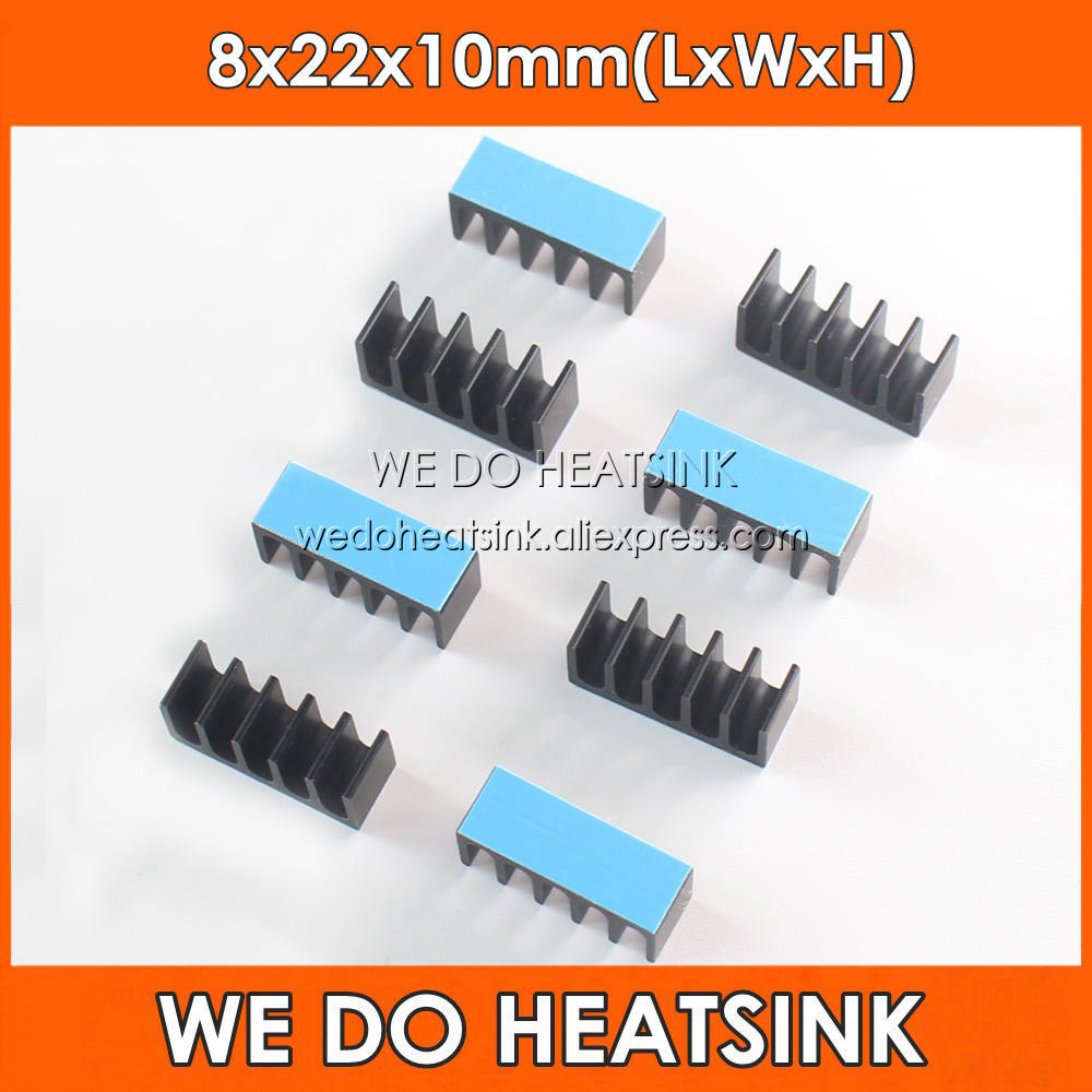 Raspberry Pi Water Cooling Kit - KAMI MENAWARKAN HEATSINK 8x22x10mm Aluminium Hitam
