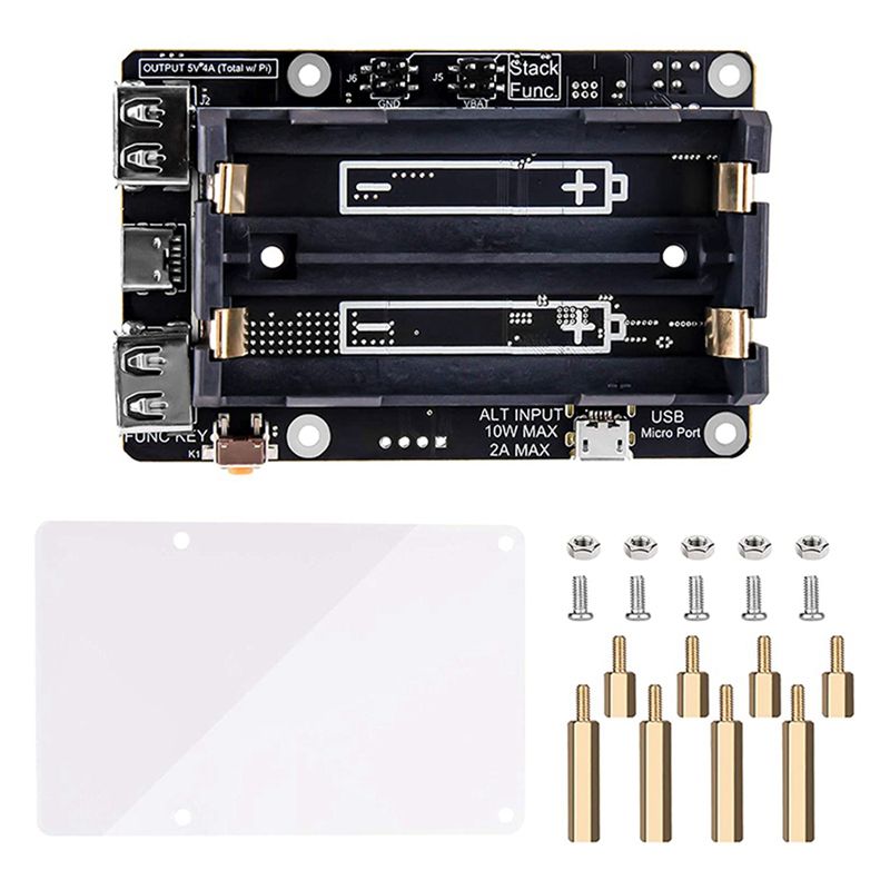 Raspberry Pi Uninterrupted Power Supply Ups 18650 - Tekstur Halus-2X untuk Raspberry Pi 4