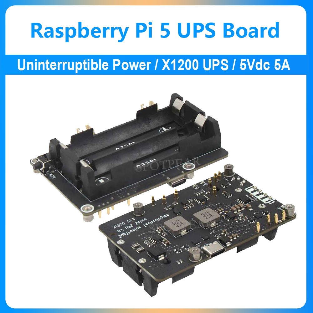Raspberry Pi Uninterrupted Power Supply Ups 18650 - Papan Ekspansi UPS Raspberry Pi 5