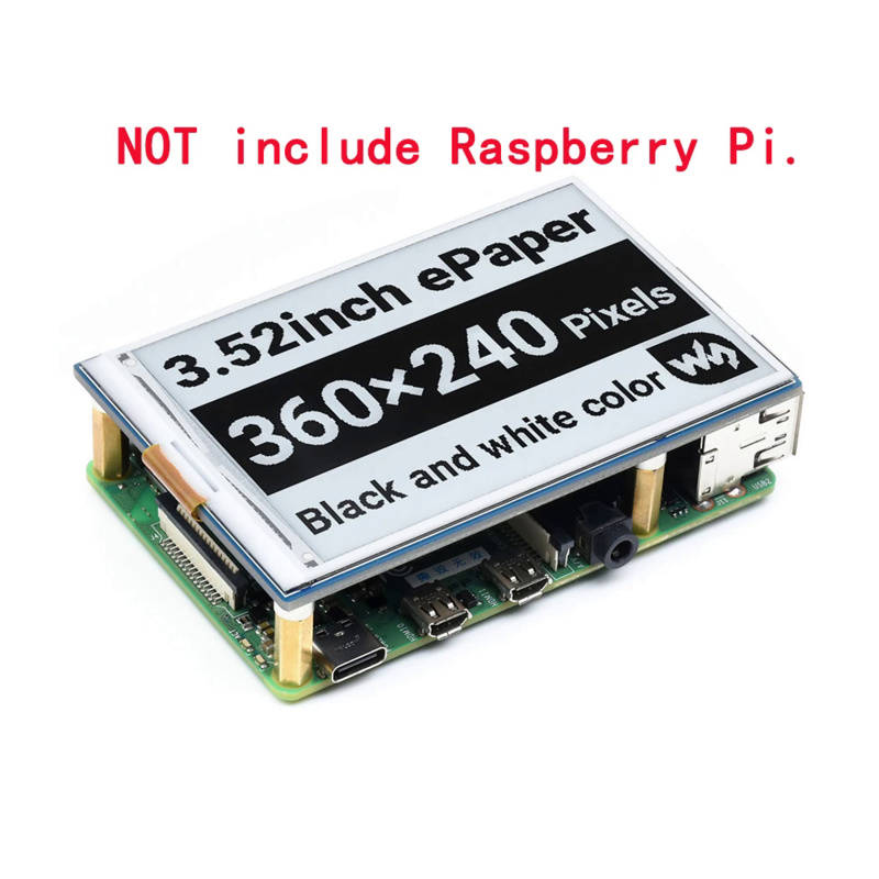 Layar E-Ink E-Paper 3.5 Inci H - Raspberry Pi 4 8Gb Ram Kit ulasan dan harga