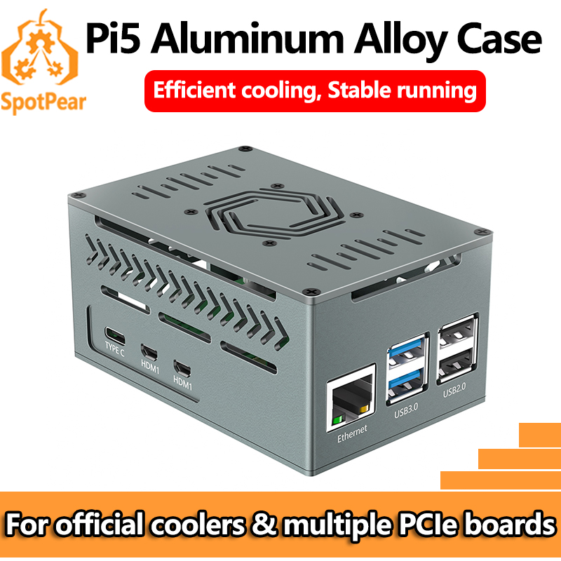 Casing Logam Aluminium Raspber - Argon One V3 M.2 Nvme Case ulasan dan harga