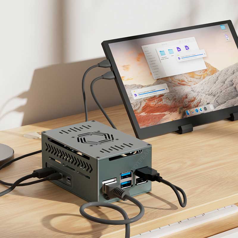 Casing Logam Aluminium Raspber - Argon One V3 M.2 Nvme Case ulasan dan harga